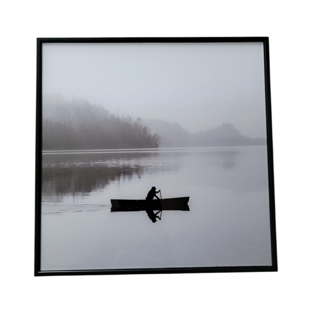(B) Black/White Crystal Glass Wall Decor